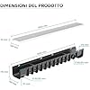 ACO MultiDrain M200D Galvanised Steel C250 Heelguard Mesh Channel Drain