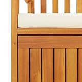 vidaXL Akazie Massiv Truhenbank Holzbank Sitzbank Flurbank Gartenbank Bank - 8