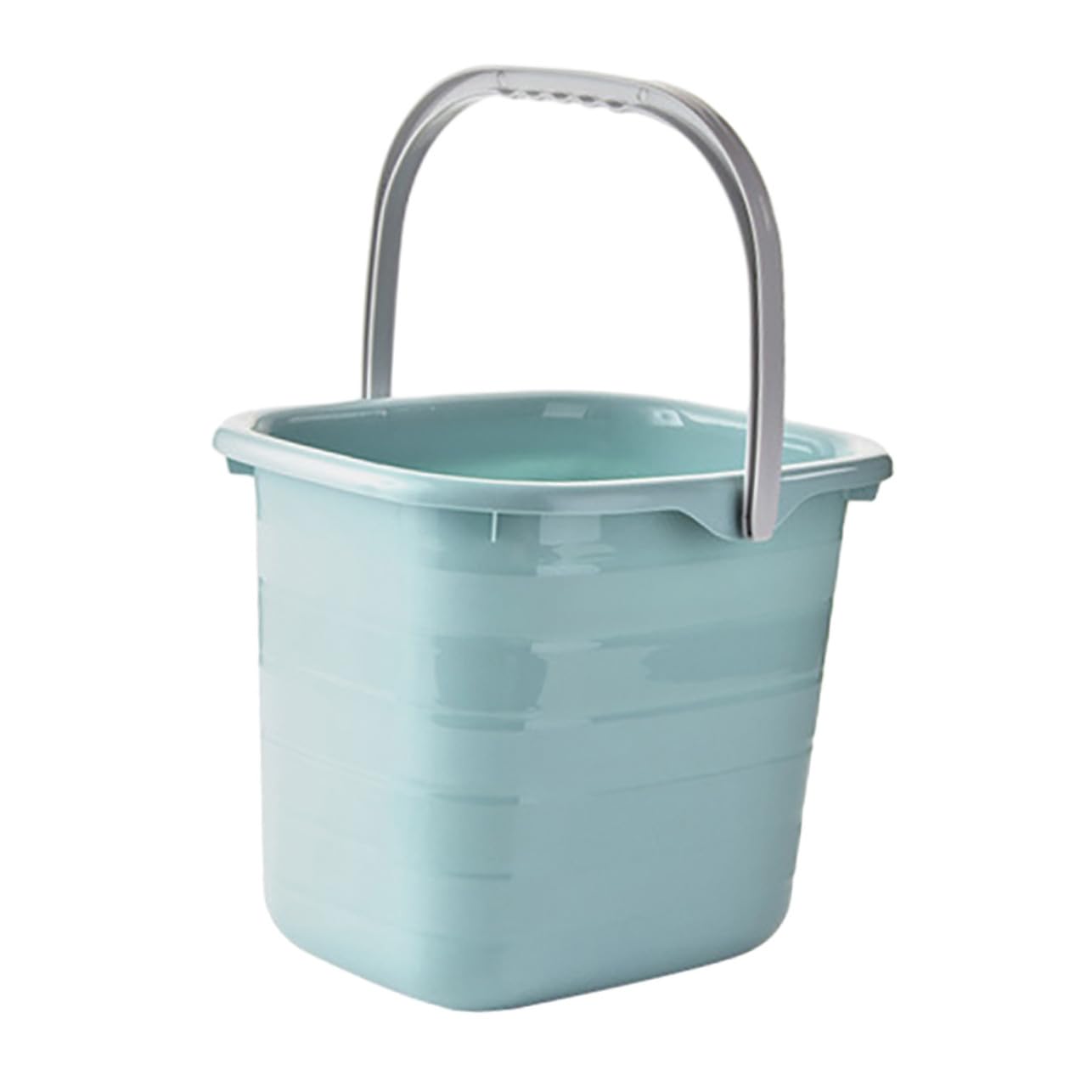 Seau d'eau Rectangulaire à Poignée en Plastique pour Nettoyage