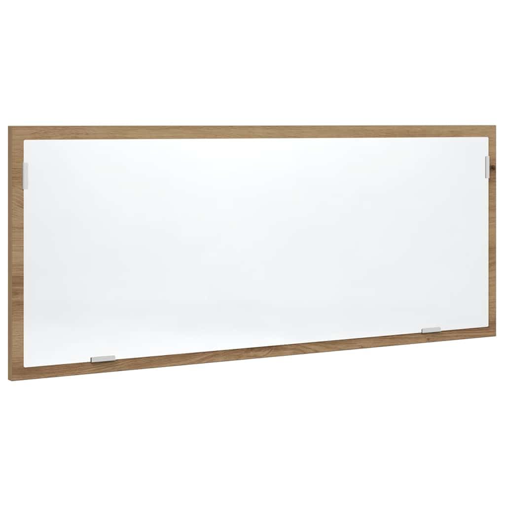 Générique Miroir de Salle de Bain à LED chêne Artisanal Bois d'ingénierie,Meubles,Armoires & Meubles de Rangement,Meubles-lavabos,Meubles-lavabos de Salle de Bains,Brun,11.25 KG,856276
