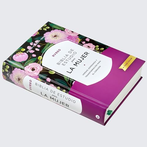 Image of RVR60 Biblia de estudio para la mujer, Tapa dura, Interior a color, Comfort Print: Verdad, esperanza y transformacion para el corazon (Spanish Edition)