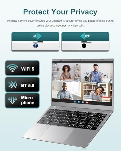 Image of Laptop Computer, 15.6 inch FHD Display, 12GB RAM, 256GB SSD