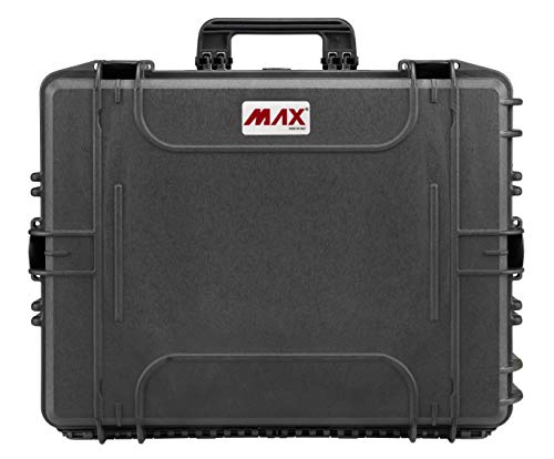 MAX Cases - MAX540H245S.079 Negro - Maleta hermética con espuma pre-cortada a cubetas- dimensiones internas 538 x 405 x 190 mm - imagen 3