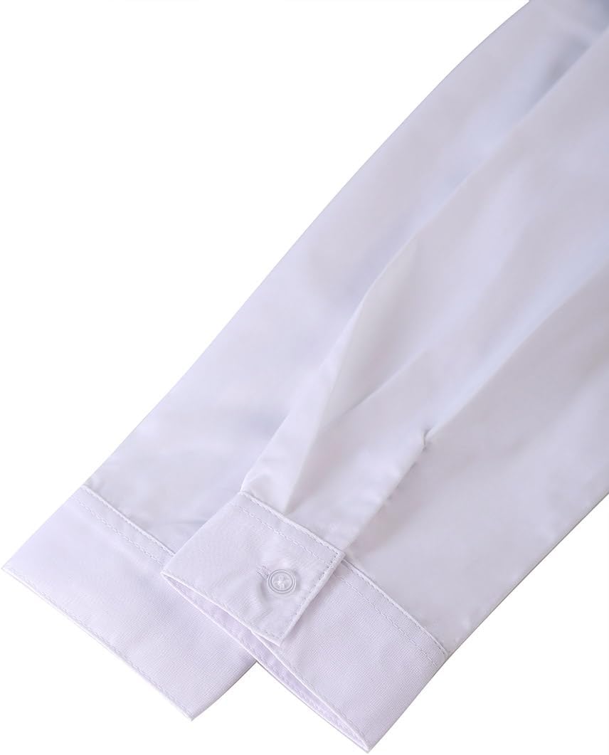 Smith's American Girls' L/S Button-Up Shirt - White, 18
