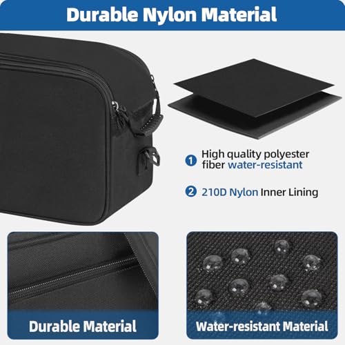 TORIBIO 50\" Tripod Carrying Case, Heavy-Duty Multi-Function Tripod Case Bag with Shoulder Strap, for Lights, Speakers, Cameras, Booms, Microphone Stands
