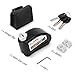 YOHOOLYO Disc Brake Lock, Anti Theft Motorcycle Motorbike Alarm Disc Lock, 110dB Alarm Sound and 6mm Pin Bonus Carry Pouch