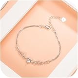 Lolvmvchi Black 2024 Y Deals 925 Sterling Silver Bracelet For Women 2024 Today Deals Prime Clearance Of Sales Today Ofertas Del Dia De Hoy Relampago Valentines Day Gifts