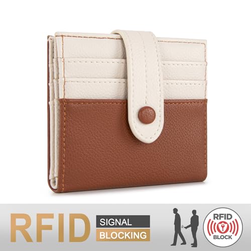 Image of Montana West X Wrangler Brown Wallet for Women Ladies Girls Minimalist Small Cash Wallet With Rfid Lining and Zipper Coin Purse
