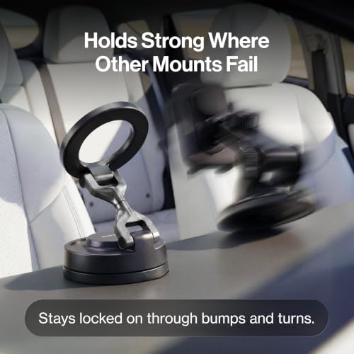 Image of Statik HyperMount (Gen 3) Magnetic Phone Holder, for iPhone and Android | Upgraded Magnet Strength, Nano-suction Adhesive Gel, 360 Rotation, Compatible with MagSafe, Metal Rings for Android