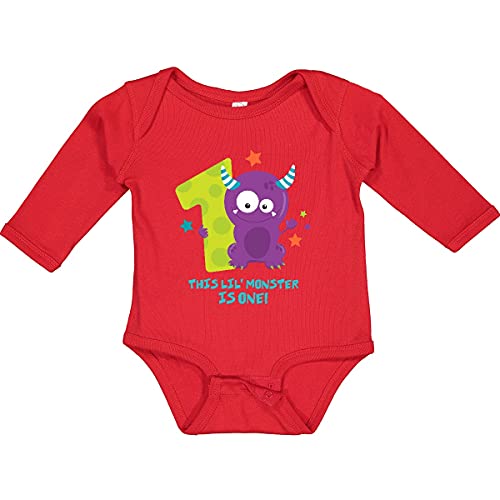 inktastic Monster 1st Birthday Long Sleeve Creeper