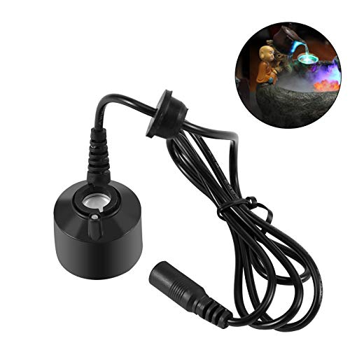 iFCOW Water Fountain Mist Maker, Mini Mist Maker with No Light for Water Fountain Pond Fish Tank Creating Atmosphere