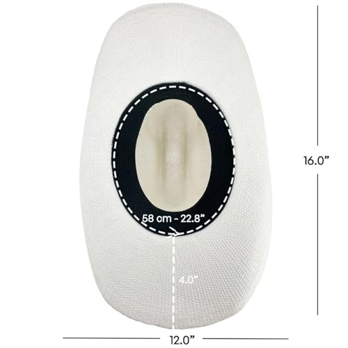 Image of SILVERFEVER Straw Cowboy Hat Cowgirl Hats Men Women Sun Hat Sombreros Vagueros Classic Western Accents Sombreros
