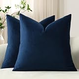 DEZENE Midnight Blue 22x22 Velvet