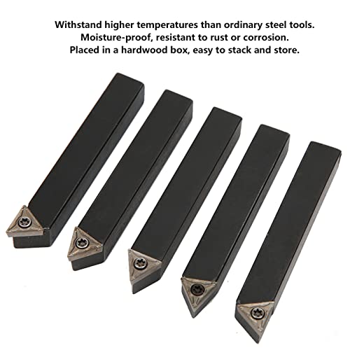 Set de 5 herramientas de torneado indexables 3/8 pulg miniatura 6