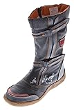  Damen Leder Winter Stiefel Comfort Boots TMA 14411 Schuhe Schwarz gefüttert Gr. 36