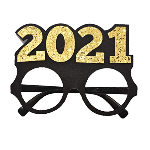 NUOBESTY 2021 Óculos de festa divertidos óculos de ano novo 2021 para lembranças de fotos, lembrança