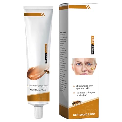 Crema Reparadora de Veneno de Abeja,Crema para Eliminar Arrugas con Veneno de Abeja,Crema Reafirmante Antiarrugas Con Veneno de Abeja,Hidratación,Lifting y Recuperación 2PC