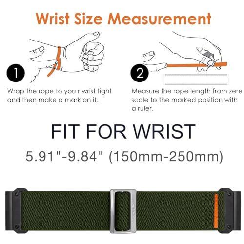 Correa elástica de nylon 26mm para reloj Garmin miniatura 4