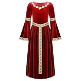 Bande à motifs vintage ornée sur les manches, les poignets et Tour de Taille, plein de style Renaissance ; et le velours a son propre lustre unique