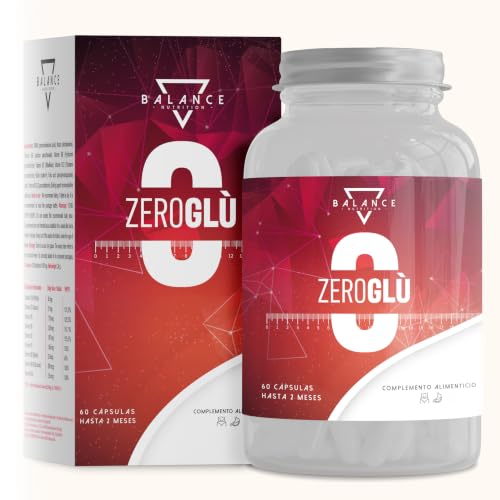 ZEROGLÙ - 60 Cápsulas | Complemento Alimenticio con Cromo, Morera Blanca, Frijol y BioPerine® | Sin Gluten, Sin Lactosa