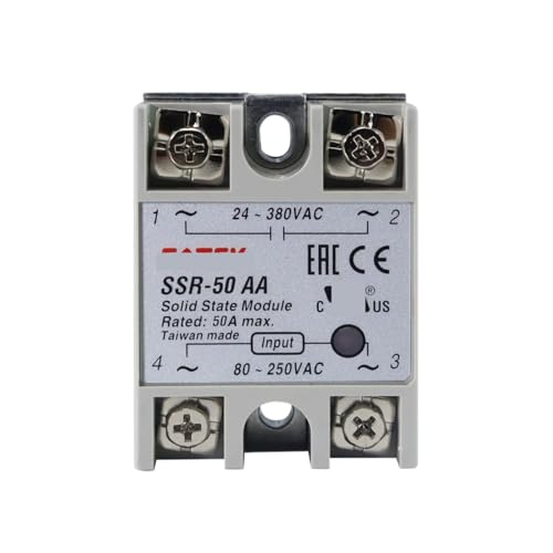 Relais statique monophasé SSR-50AA pour régulation de chauffage de serre