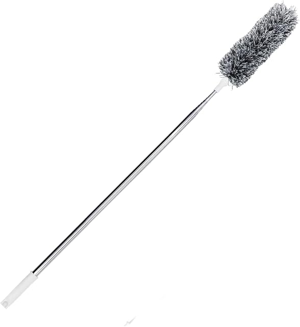 Extendable Feather Duster, Long Extension, Washable, high house hold places with a scratch resistant cover