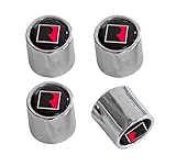 Roush Silver and Black Tire Valve Stem Caps 4pc