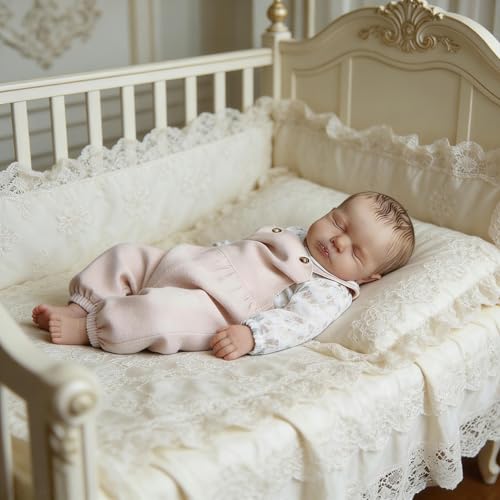 RXDOLL Muñecas realistas Reborn de silicona de cuerpo completo, 20 pulgadas anatómicamente correctas de vinilo suave para dormir, hechas a mano, recién nacidas, impermeables, con accesorios de juguete