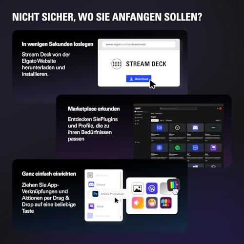 Elgato Stream Deck MK.2 – Studio-Controller, 15 Makrotasten, auslösen von Aktion in Apps und Software wie OBS, Twitch, YouTube und anderen, für Mac und PC
