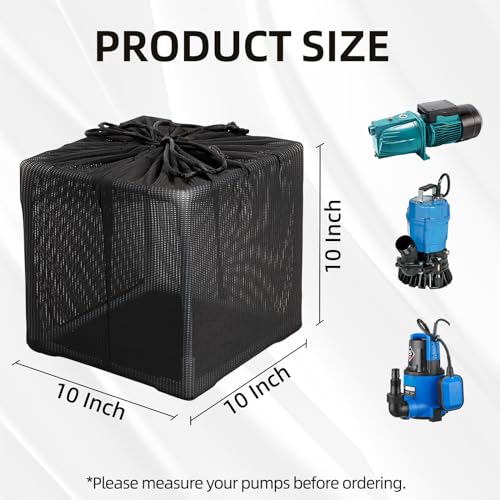 Fineday-Pond-Filter-Anti-Clogging-Cube-Outdoor-Mesh-Water-Pump-Barrier-Bag-Box-Basket-10-inch Fineday Pond Filter Anti Clogging Cube Outdoor Mesh Water Pump Barrier Bag Box Basket 10 inch