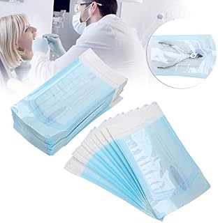 200pcs/Box Self-Sealing Oral Sterilization Bag, Disposable Sealed Sterilization Bag, Oral Supply Cleaning, Dental Tool Sterilization Pouches (90 x165mm)