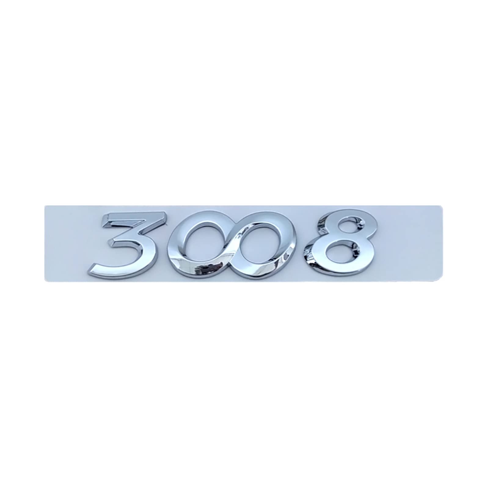 Badge 3d Abs Chromé Noir Pour Peugeot 3008 MhaRt Yzw6688 Logo 3D ABS Chromé Noir 2008 4008 5008 3008 Autocollant Logo Voiture 3D