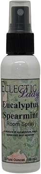 Eucalyptus Spearmint Room Spray, 2 oz, For Home, Room, Office