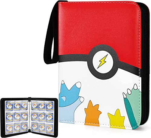 KAHEIGN 9 Poches Classeur de Cartes à Collectionner, 900 Poches Dossier de Cartes en Cuir pu Classeur de Cartes Titulaire Album avec 50 Manches Amovibles pour Cartes de Jeu Sport Pokemon Yu-Gi-Oh