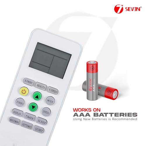 Image of 7SEVEN Compatible with Lloyd AC Remote Control KKG12B-C1 Model 223 Suitable for Split and Window 1 1.5 2 Ton Air Conditioner Remote - Match Each Keys Exactly to Replicate Genuine Remote Function
