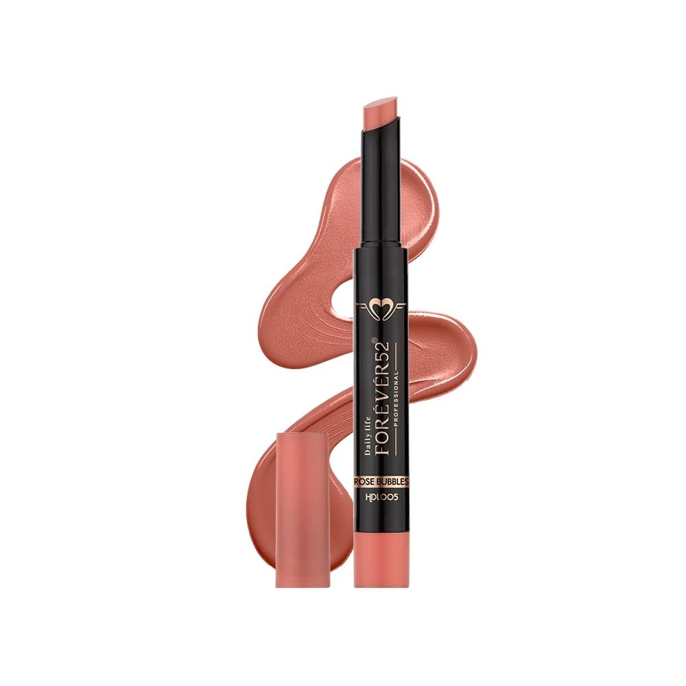 Daily Life Forever52 Hydra Lipstick, Semi-Matte Finish| Enriched with Hyaluronic Acid, Vitamin E & UVB Filter| 97% Lip Darkness Reduction | Vegan & Cruelty Free (ROSE BUBBLES-05, 2g)-picture-22