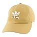 adidas Originals Men's Relaxed Strapback Cap, Raw Sand Brown/White, ONE SIZE