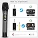 Bietrun Wireless Microphone Only for Mic Input, UHF Metal Dynamic Handheld Multipurpose Mic with Rechargeable Receiver (Work 4hs), 160ft Range, for Karaoke Machine, Amplifier Speaker, Mixer, Church