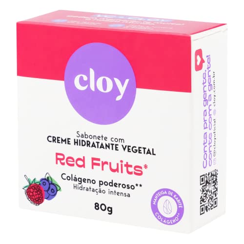 Sabonete Beauty Bar Red Fruits 80G, Cloy, Pequeno