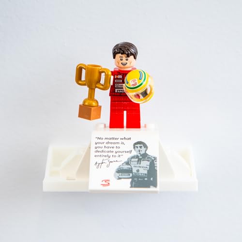 Image of Wall Mount Compatible with Lego Icons F1 Cars - Compatible with McLaren MP4 /4 & Williams FW14B - Ayrton Senna & Nigel Mansell Tribute - Models not Included
