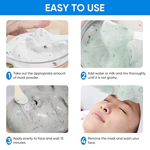 Jelly Mask Powder For Facials, Professional Jelly Face Mask For Skin Care, Natural Gel Face Masks, Moisturizing, Brightening & Hydrating #TOP5