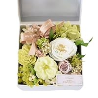 Preserving プリザーブドフラワーセット Amazon｜花由 プリザーブドフラワー ボックスフラワー hanacube