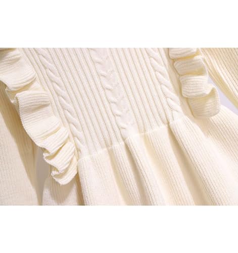 Image of Geeda Girl Winter Long Sweater Dress Woolen Knitted Dress