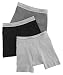 Boys Boxer Brief, M, Assorted Shades of Black/Grey, 5 pack