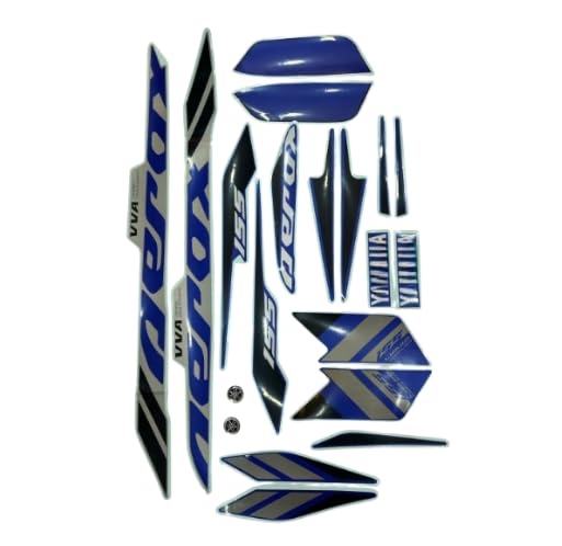 MPD-Aerox 155 Full Body Decal Sticker Set (Racing Blue) | Premium Vinyl Graphics Kit | Weatherproof Easy Apply for Indian Roads.Moto Planet