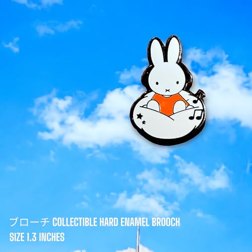 Image of Enamel Bunny Pin - Cute Rabbit Brooch for Women & Girls - Lapel Clip Animal Pins