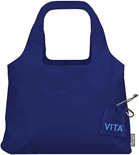 Miniatura 4 de ChicoBag Vita - Bolsa de mano reutilizable con clip de mosquetón, bolsas de compras compactas y reutilizables, ecológicas, color rojo, verde, azul