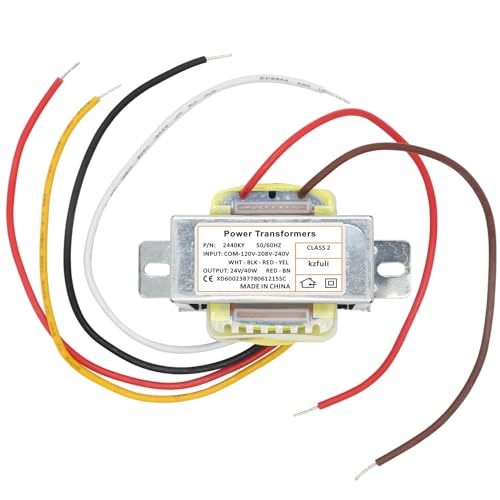24V 40VA Control Transformer. Primary Voltage 120, 208, 240V 50hz-60hz ?Secondary 24V Multi tap Transformer, Compatible Jard 4031F Packard 42440?HVAC Furnace Multi tap.