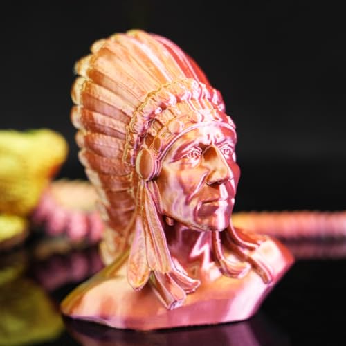 Image of Gratkit Silk Tri-Color PLA Filament,Coextrusion PLA Filament 1.75mm, -0.03mm, 1KG /Roll, Silk PLA Blue & Gold & Red
