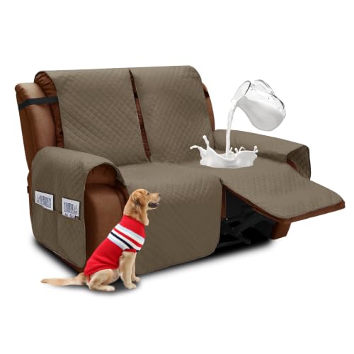 XINEAGE Water Resistant Recliner Cover 2-Seat Recliner Slipcovers for Pet